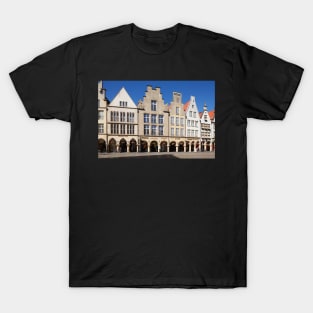 Prinzipalmarkt, gabled houses, Münster, city, Westphalia T-Shirt